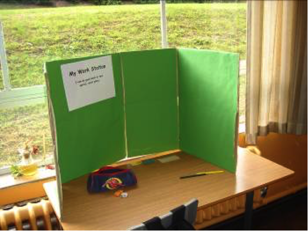 cardboard study carrel 